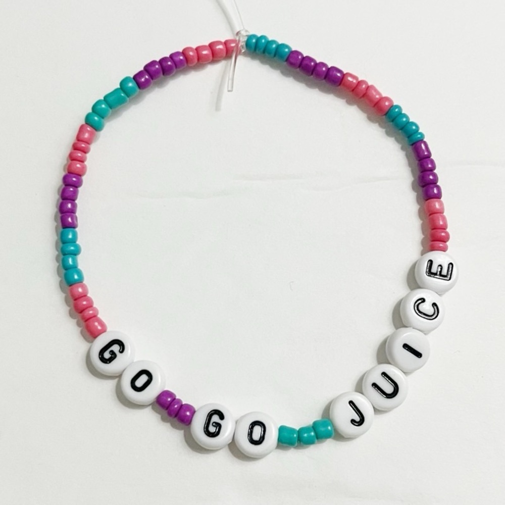 Sabrina Carpenter Beaded Friendship Bracelet - Pink Go Go Juice